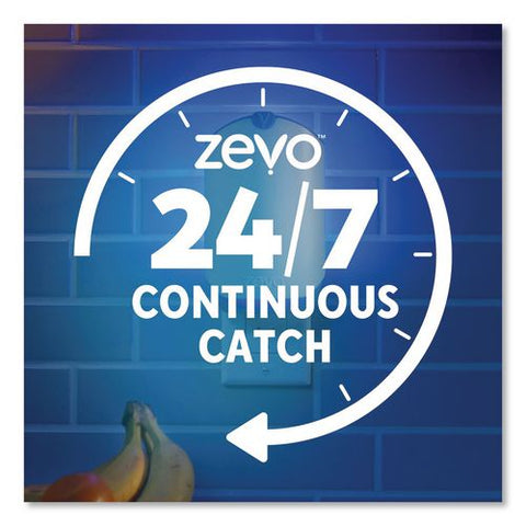 Flying Insect Indoor Fly Trap, 1 Plug-in Base, 1 Refill Cartridge, 4/carton
