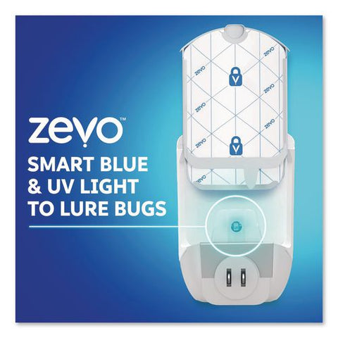Flying Insect Indoor Fly Trap, 1 Plug-in Base, 1 Refill Cartridge, 4/carton