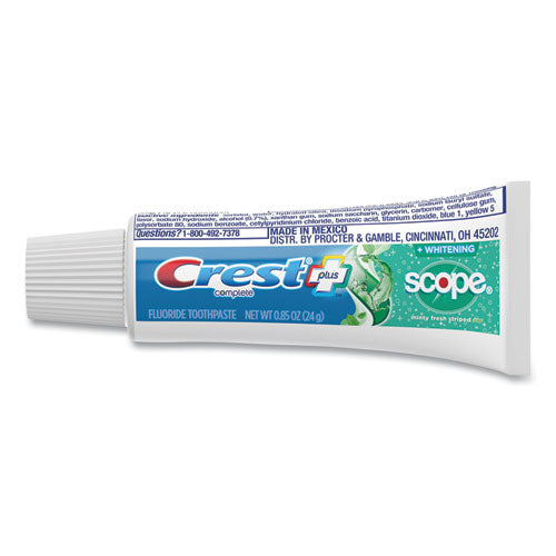 Complete Whitening Toothpaste + Scope, Mint, 0.85 Oz Tube, 72/carton