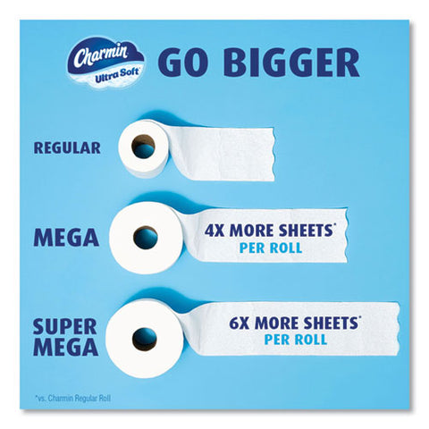 Ultra Soft Bathroom Tissue, Septic Safe, 2-ply, White, 224 Sheets/roll, 4 Rolls/pack