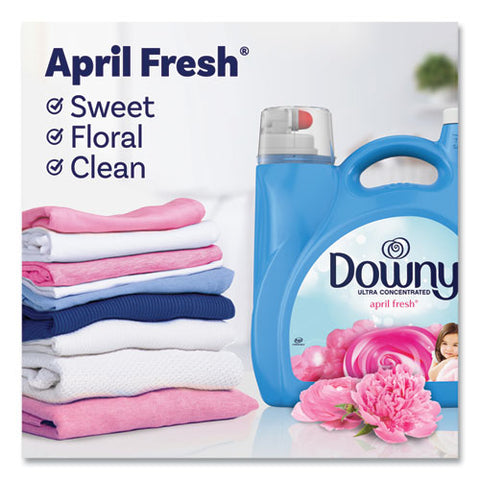 Liquid Fabric Softener, April Fresh, 140 Oz Bottle, 4/carton