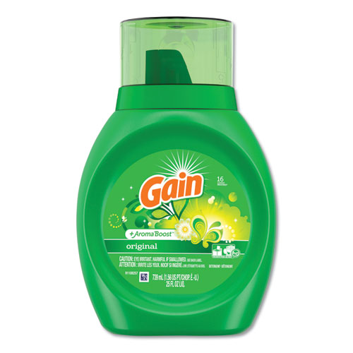 Liquid Laundry Detergent, Gain Original Scent, 25 Oz Bottle