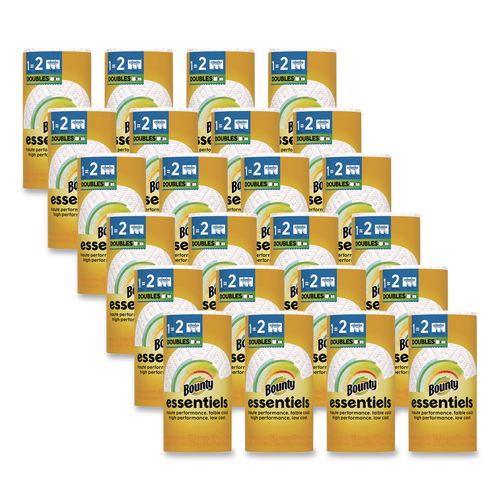 Essentials Select-a-size Kitchen Roll Paper Towels, 2-ply, 108 Sheets/roll, 24 Rolls/carton