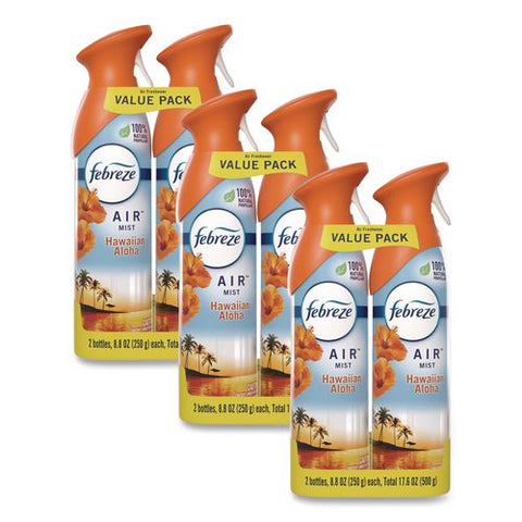 Air, Hawaiian Aloha, 8.8 Oz Aerosol Spray, 2/pack, 3 Packs/carton