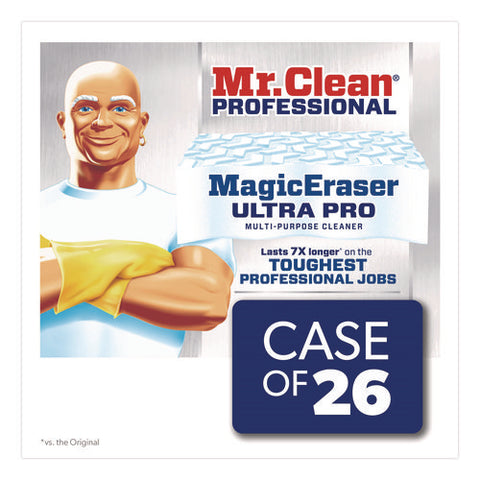 Magic Eraser Ultra Pro Multi-purpose Cleaner, 4.72 X 1.38 X 2.56 Thick, White, 26/carton