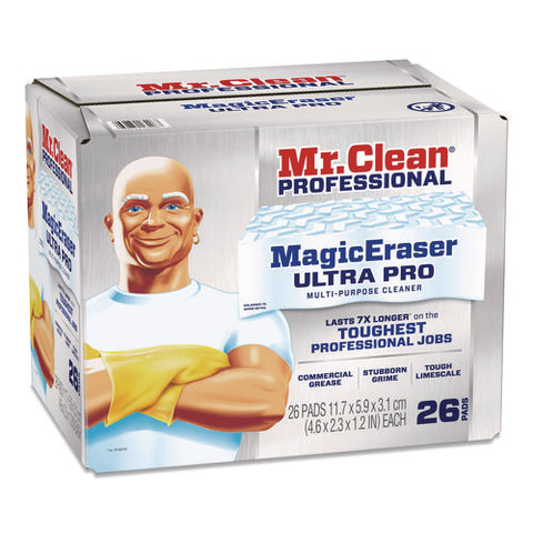 Magic Eraser Ultra Pro Multi-purpose Cleaner, 4.72 X 1.38 X 2.56 Thick, White, 26/carton