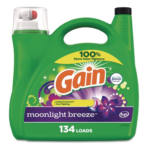 Liquid Laundry Detergent, He Compatible, Moonlight Breeze, 194 Oz Bottle