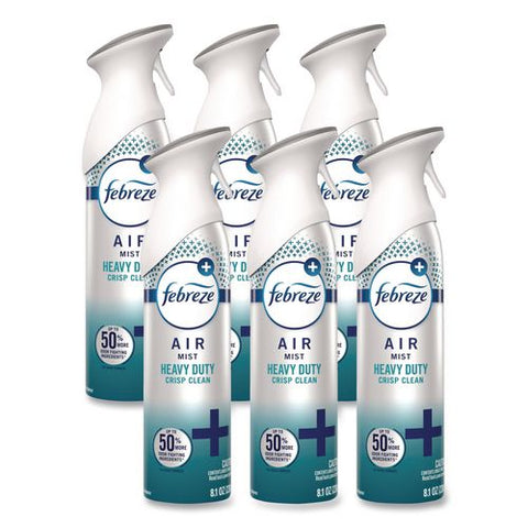 Air, Heavy Duty Crisp Clean, 8.8 Oz Aerosol Spray, 6/carton