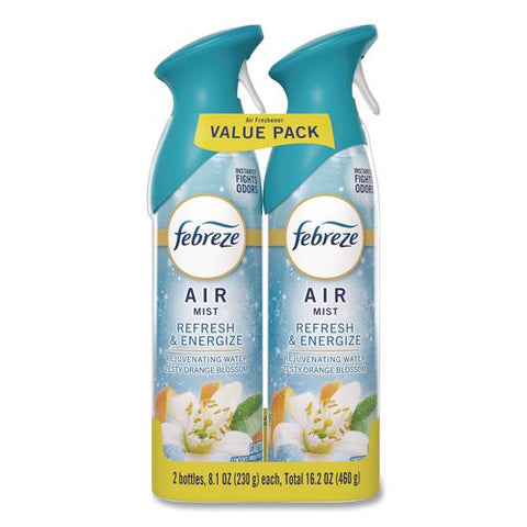 Air, Refresh And Energize, 8.1 Oz, Aerosol Spray, 2/pack