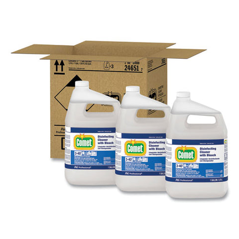 Disinfecting Cleaner W/bleach, 1 Gal Bottle, 3/carton