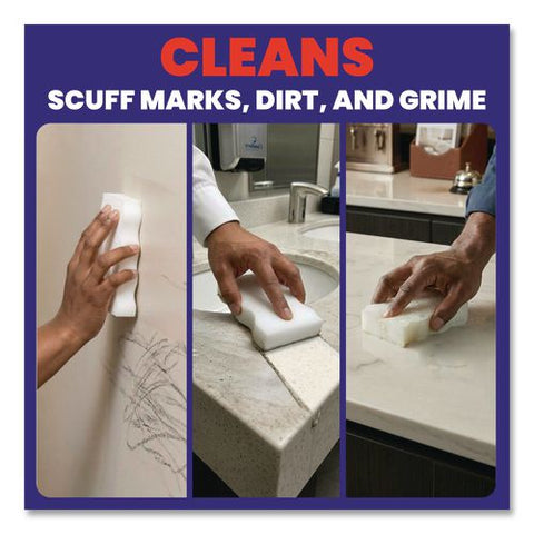 Magic Eraser, 2.2 X 4.6, 0.6" Thick, White, 6/pack, 6 Packs/carton
