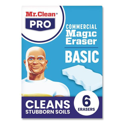 Magic Eraser, 2.2 X 4.6, 0.6" Thick, White, 6/pack, 6 Packs/carton