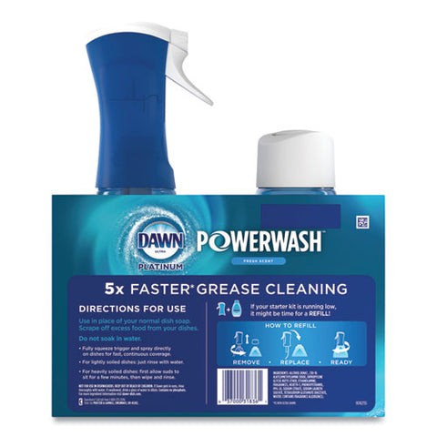 Platinum Powerwash Dish Spray, Fresh, 16 Oz Spray Bottle, 2/pack, 3 Packs/carton