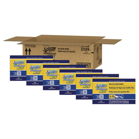 Max/xl Dry Refill Cloths, 17.88 X 10, White, 16/box, 6 Boxes/carton