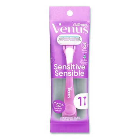 Venus Sensitive Sensible Razors, 3 Blades, 36/carton