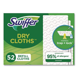 Dry Refill Cloths, 1-ply, 10.4" X 8", White, 52/pack