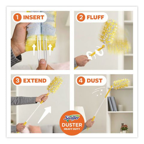 360 Heavy Duty Extendable Starter Dusting Kit, 3 Refills And One 6" To 3 Ft Pole, 4 Kits/carton