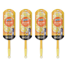 360 Heavy Duty Extendable Starter Dusting Kit, 3 Refills And One 6" To 3 Ft Pole, 4 Kits/carton