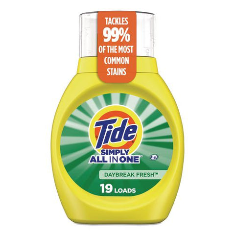 Simply All-in-one Liquid Laundry Detergent, Daybreak Fresh Scent, 25 Oz Bottle, 6/carton
