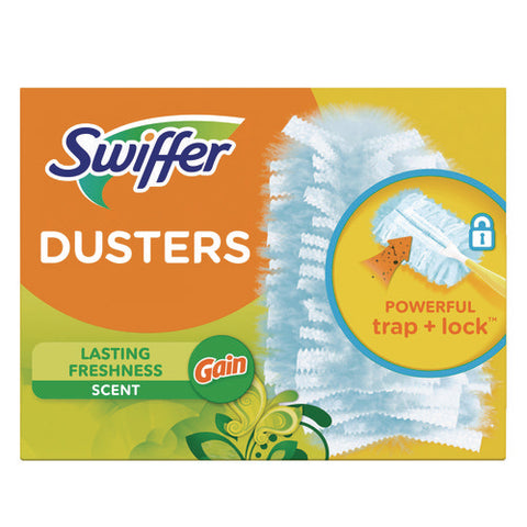 Dusters Refill, Dust Lock Fiber, Blue, Gain Original Scent, 18/pack