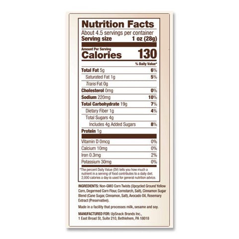 Gluten Free Cinnamon Sugar Twists, 1 Oz Bag, 24/carton