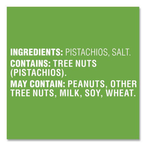 Roasted And Salted Pistachios, In Shell, 1.25 Oz Packet, 36/box