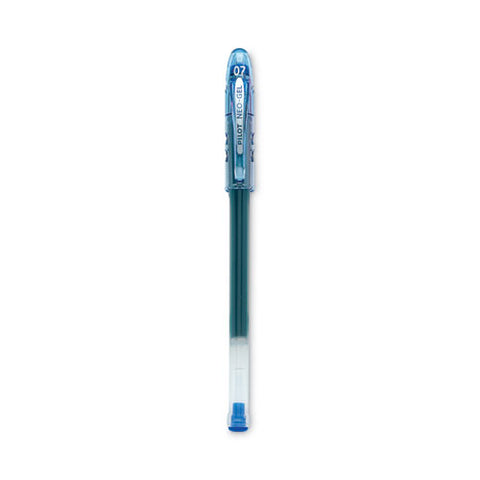 Neo-gel Gel Pen, Stick, Fine 0.7 Mm, Blue Ink, Translucent Blue Barrel, Dozen