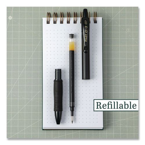 G2 Edge Premium Gel Pen, Retractable, Fine 0.7mm, Black Ink, Black Barrel, 36/pack