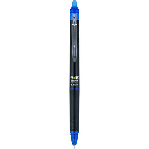 Frixion Synergy Clicker Erasable Gel Pen, Retractable, Extra-fine 0.5 Mm, Blue Ink, Black/blue Barrel, Dozen