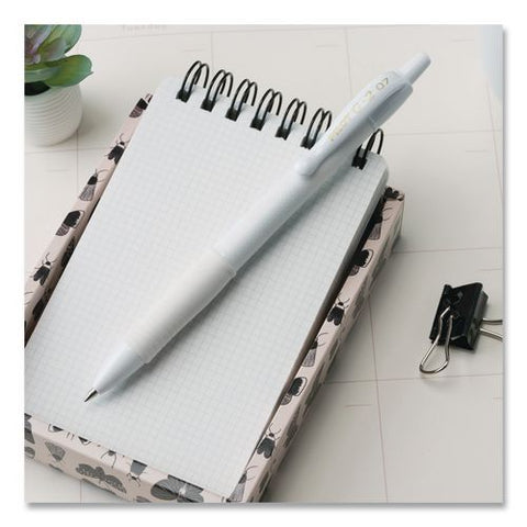 G2 Edge Premium Gel Pen, Retractable, Fine 0.7 Mm, Black Ink, White Barrel, 36/pack
