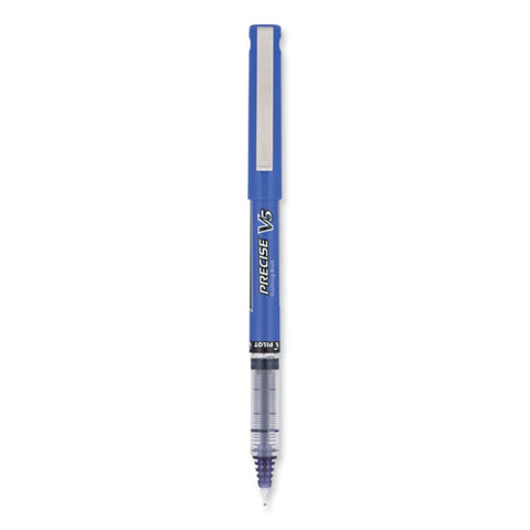 Precise V5 Roller Ball Pen, Stick, Extra-fine 0.5 Mm, Purple Ink, Purple/clear Barrel, Dozen