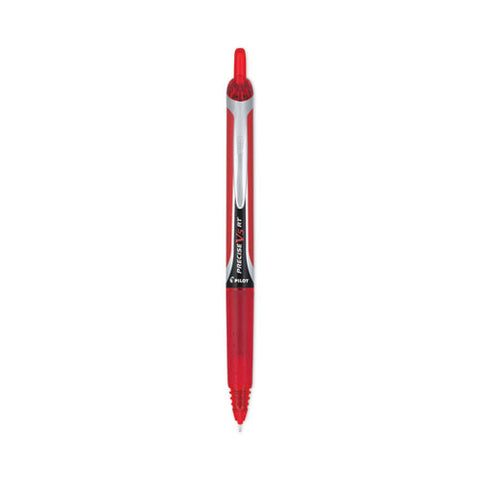 Precise V5rt Roller Ball Pen, Retractable, Extra-fine 0.5 Mm, Red Ink, Red Barrel