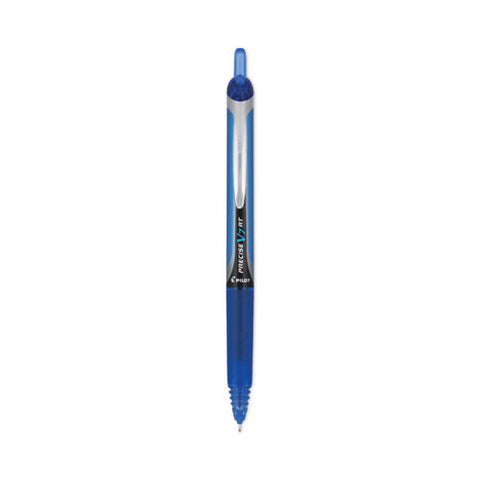 Precise V7rt Roller Ball Pen, Retractable, Fine 0.7 Mm, Blue Ink, Blue Barrel