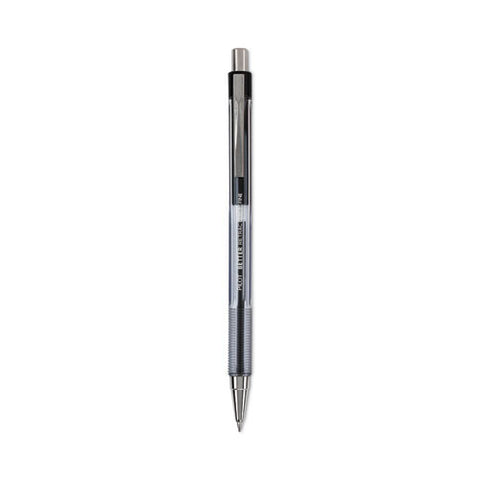 Better Ballpoint Pen, Retractable, Fine 0.7 Mm, Black Ink, Smoke Barrel, Dozen