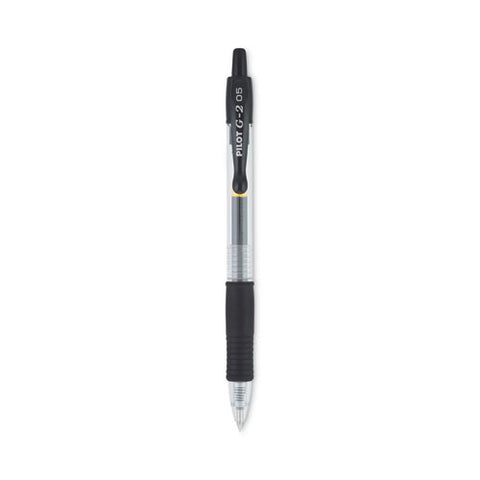 G2 Premium Gel Pen, Retractable, Extra-fine 0.5 Mm, Black Ink, Smoke/black Barrel, Dozen