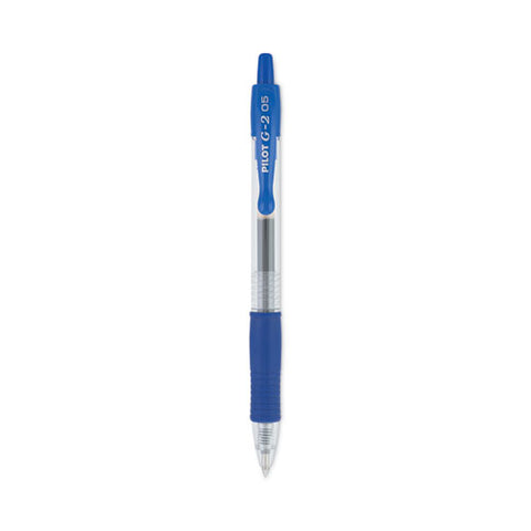 G2 Premium Gel Pen, Retractable, Extra-fine 0.5 Mm, Blue Ink, Smoke/blue Barrel, Dozen