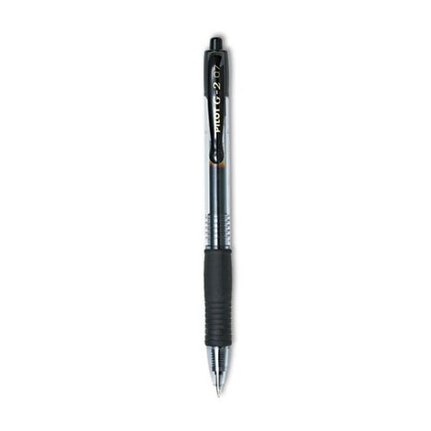 G2 Premium Gel Pen, Retractable, Fine 0.7 Mm, Black Ink, Smoke/black Barrel, 2/pack