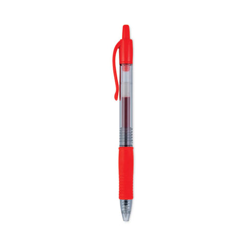 G2 Premium Gel Pen, Retractable, Bold 1 Mm, Red Ink, Smoke/red Barrel, Dozen