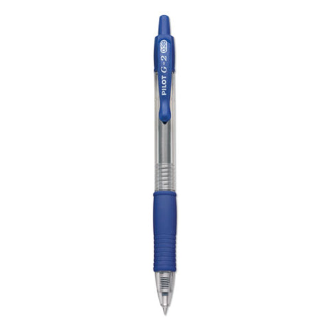 G2 Premium Gel Pen Convenience Pack, Retractable, Extra-fine 0.38 Mm, Blue Ink, Smoke/blue Barrel, Dozen