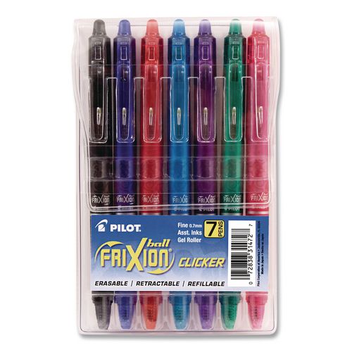 Pen,frixn Clickr,7/pk,ast