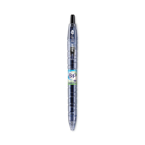 B2p Bottle-2-pen Recycled Gel Pen, Retractable, Fine 0.7 Mm, Black Ink, Translucent Blue Barrel