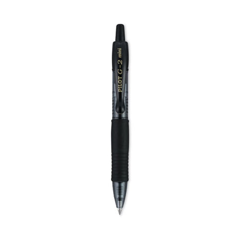 G2 Mini Gel Pen, Retractable, Fine 0.7 Mm, Black Ink, Smoke/black Barrel, 4/pack