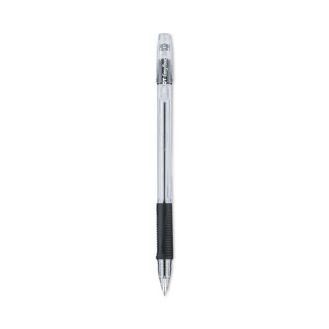 Easytouch Ballpoint Pen, Stick, Fine 0.7 Mm, Black Ink, Clear/black Barrel, Dozen