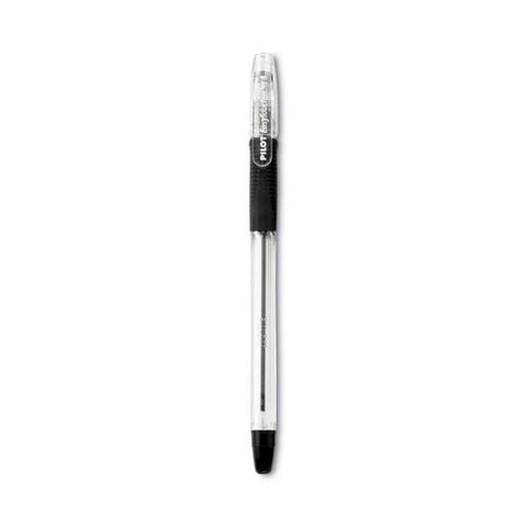 Easytouch Ballpoint Pen, Stick, Medium 1 Mm, Black Ink, Clear/black Barrel, Dozen