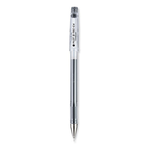 G-tec-c Ultra Gel Pen, Stick, Extra-fine 0.4 Mm, Black Ink, Clear/black Barrel, Dozen