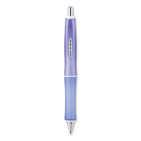 Dr. Grip Frosted Advanced Ink Ballpoint Pen, Retractable, Medium 1 Mm, Black Ink, Purple Barrel