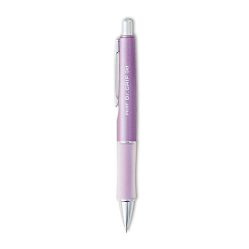 Dr. Grip Limited Gel Pen, Retractable, Fine 0.7 Mm, Black Ink, Champagne Mauve Barrel