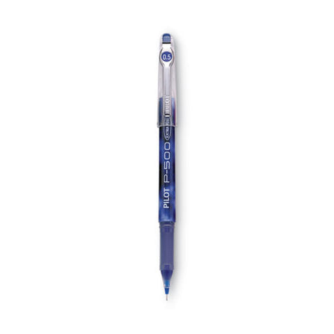 Precise P-500 Gel Pen, Stick, Extra-fine 0.5 Mm, Blue Ink, Blue Barrel, Dozen