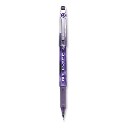 Precise P-700 Gel Pen, Stick, Fine 0.7 Mm, Purple Ink, Purple Barrel, Dozen