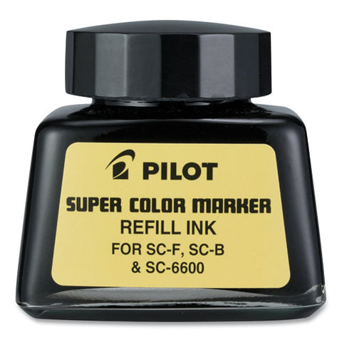 Super Color Marker Refill Ink, 30 Ml Bottle, Black